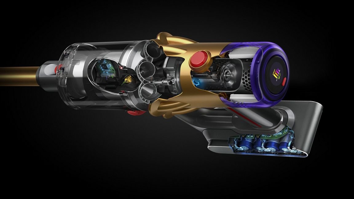 EAN 5025155086032 - Dyson V12 Detect Slim Absolute Aspiradora escoba 2 en 1 Batería Secar HEPA Sin bolsa Oro imagen 5