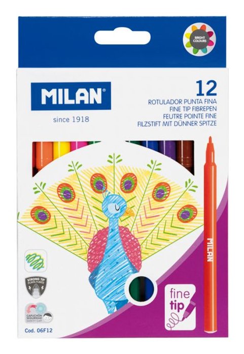 EAN 8411574000754 - Milan 06F12 rotulador Fino Colores surtidos 1 pieza(s) imagen 2
