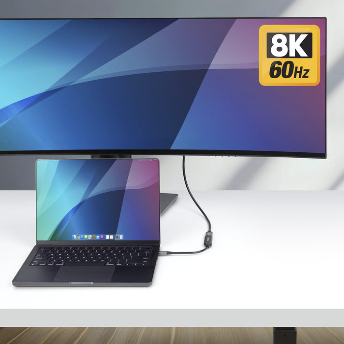 EAN 65030895095 - StarTech.com 112B-USBC-HDMI21 adaptador de cable de vídeo 0,2 m HDMI tipo A (Estándar) Gris imagen 5