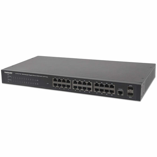 EAN 0766623560559 - Intellinet 560559 switch Gestionado Gigabit Ethernet (10/100/1000) Energía sobre Ethernet (PoE) Negro imagen 1