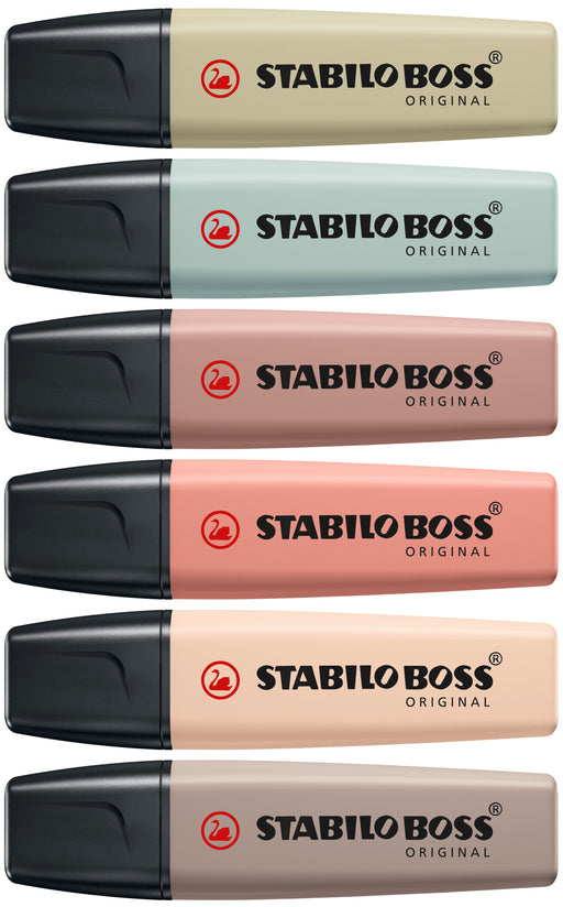 EAN 4006381603140 - STABILO BOSS NatureColors marcador 6 pieza(s) Punta de cincel Negro, Bronce, Marrón, Verde, Gris, Verde c imagen 2