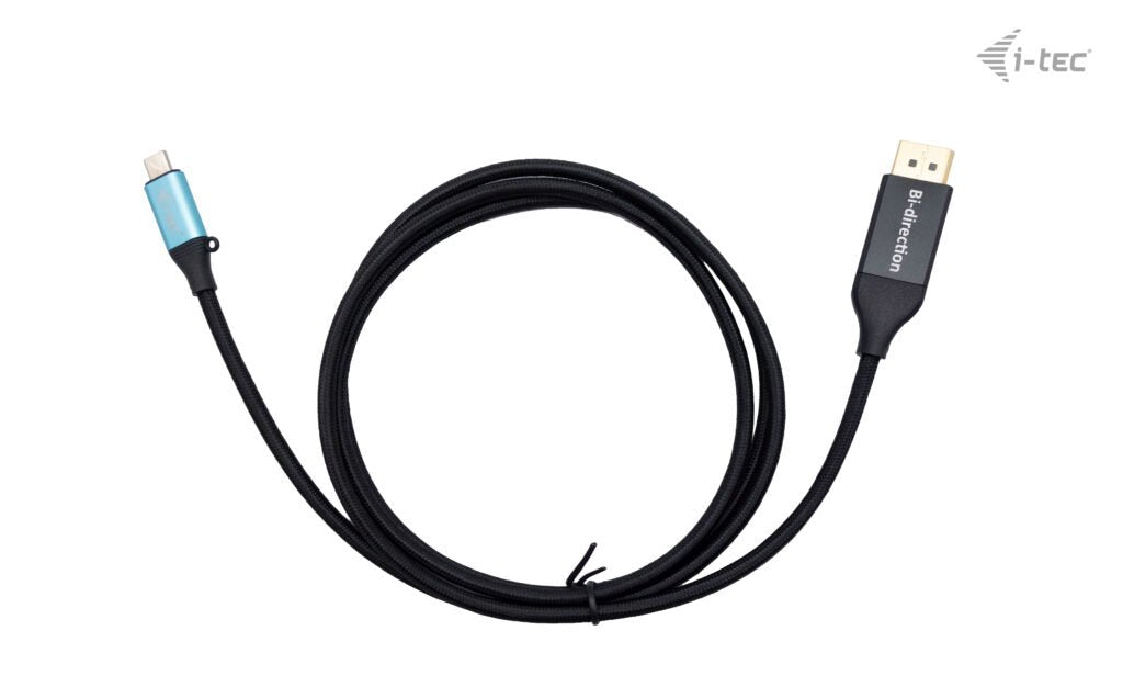 EAN 8595611706202 - i-tec C31CBLDP8KBIDIR adaptador de cable de vídeo 1,5 m USB Tipo C Negro imagen 1