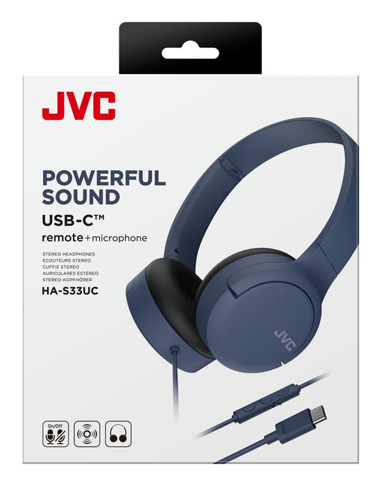 EAN 4975769484605 - JVC HAS33UC Auriculares Alámbrico Diadema Llamadas/Música USB Tipo C Negro, Azul imagen 6