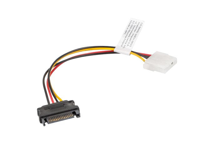 EAN 5901969413182 - Lanberg CA-SAHD-10CU-0015 cable de SATA 0,15 m Molex (4-pin) SATA de 15 pines Negro, Rojo, Amarillo imagen 2