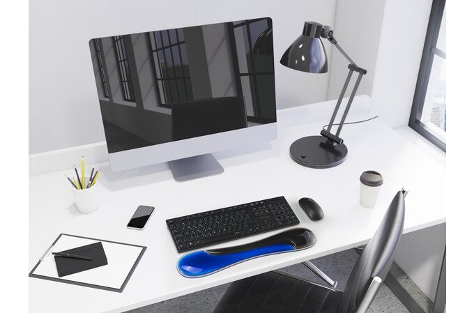 EAN 0085896624417 - Kensington Slim Duo Gel descansa muñecas Gel, Termoplástico de poliuretano (TPU) Negro, Azul imagen 5