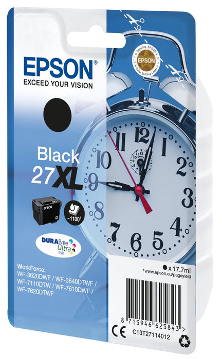 EAN 8715946533063 - Epson Alarm clock C13T27114012 cartucho de tinta 1 pieza(s) Original Alto rendimiento (XL) Negro imagen 2