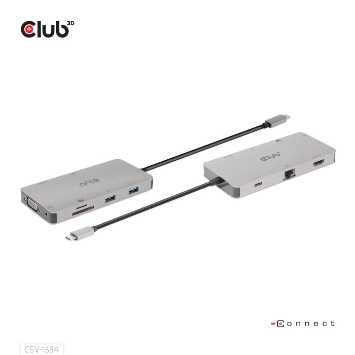 EAN 8719214472177 - CLUB3D CSV-1594 base para portátil y replicador de puertos USB 3.2 Gen 1 (3.1 Gen 1) Type-C Negro, Gris imagen 5