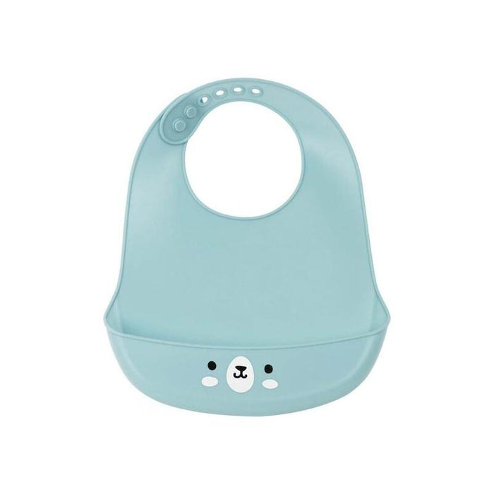 Babero Silicona Oso 26x20