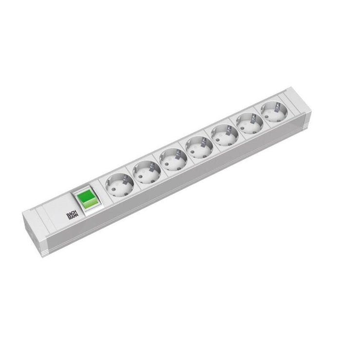 Bachmann 19"-Regleta Pvc 1,5he, 7 Tomas 2,0m, Con Interruptor