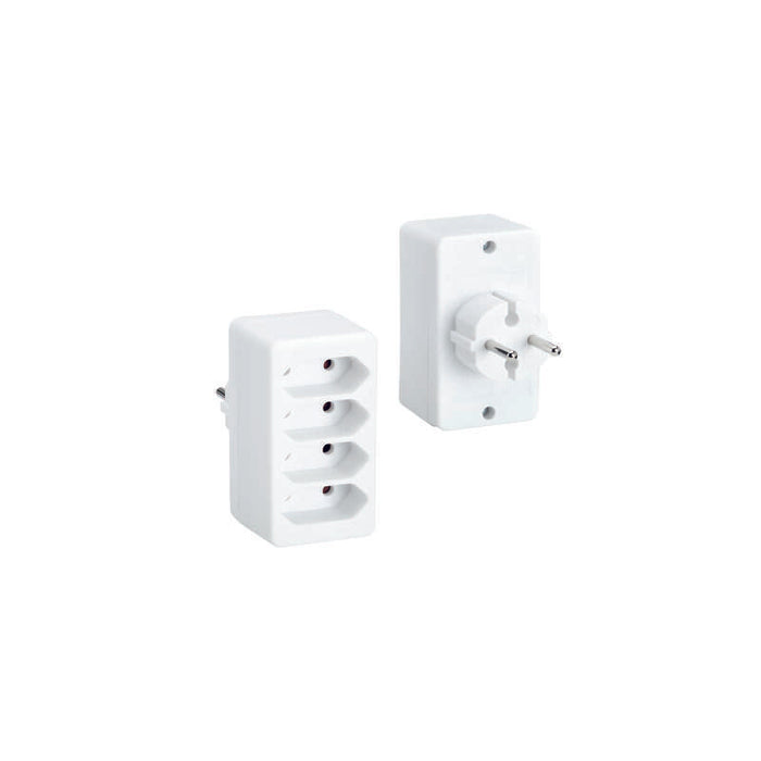 Bachmann, Enchufe Múltiple 4xeuro Blanco, Pvc