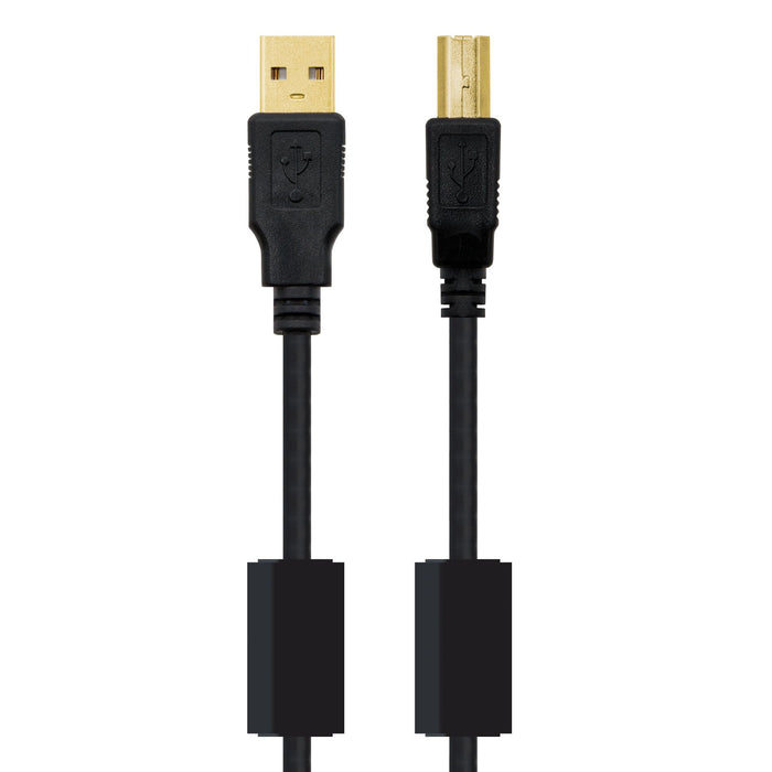 EAN 8433281004443 - Nanocable 10.01.1202 cable USB USB 2.0 2 m USB A USB B Negro imagen 2