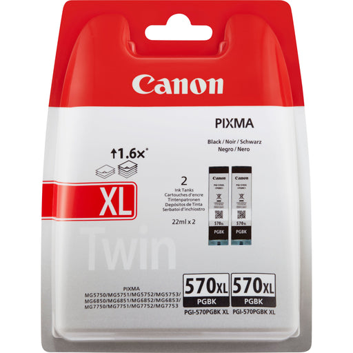 EAN 8714574631806 - Canon 0318C007 cartucho de tinta 2 pieza(s) Original Alto rendimiento (XL) Negro imagen 1