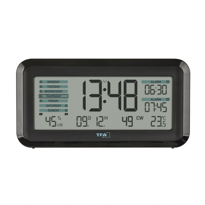 EAN 4009816037275 - TFA-Dostmann Boxx2 Reloj despertador digital Negro imagen 5