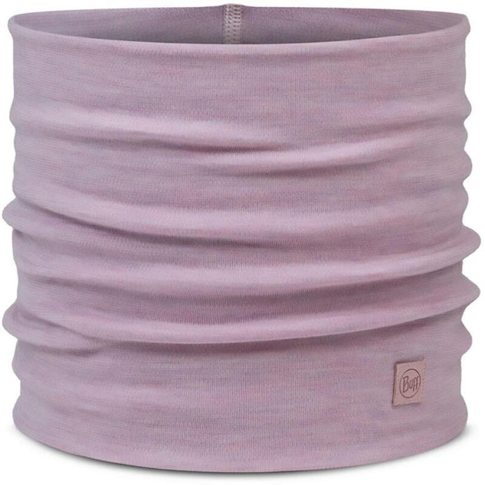Bandana Buff Merino Heavyweight Neck Warmer Solid Lilac Sand