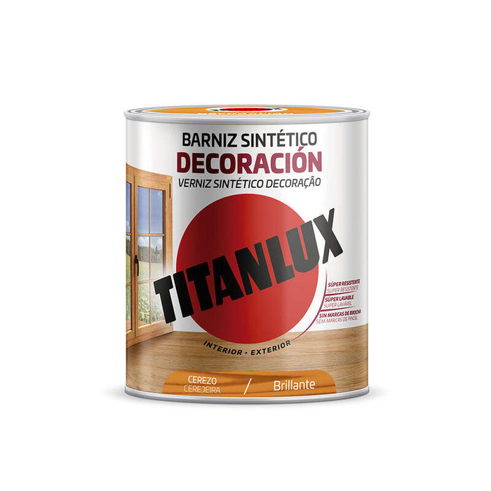 Barniz Sintético Decoración Brillante Cerezo 750ml Titanlux 5809401