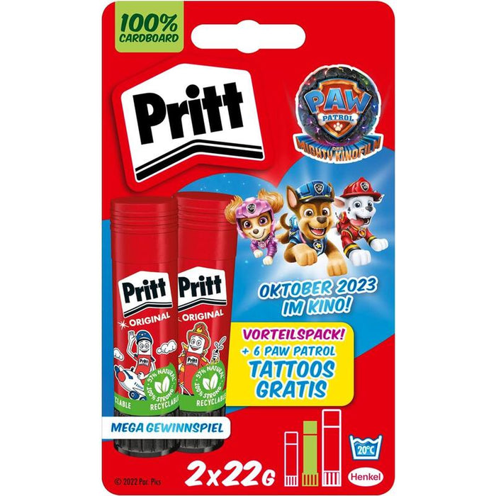 Barra De Pegamento Pritt Paw Patrol Design 2*22g Bts2023