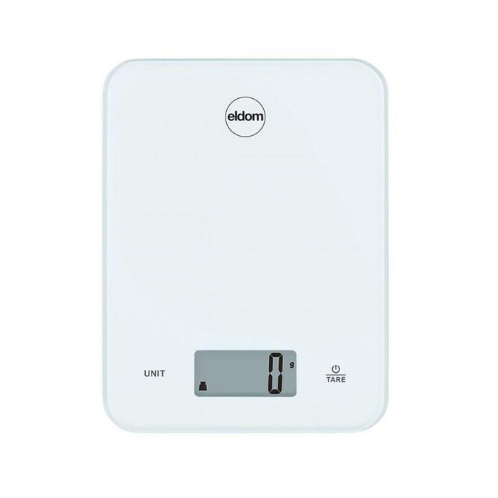 Báscula De Cocina Eléctrica, Ari, Placa De Vidrio, Color Blanco, Hasta 10 Kg