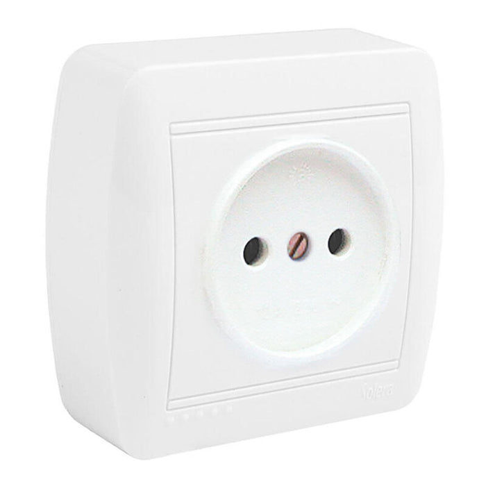 Base Fija 2p Con Obturador 74x72x28mm Superficie Mural Solera Mur07u