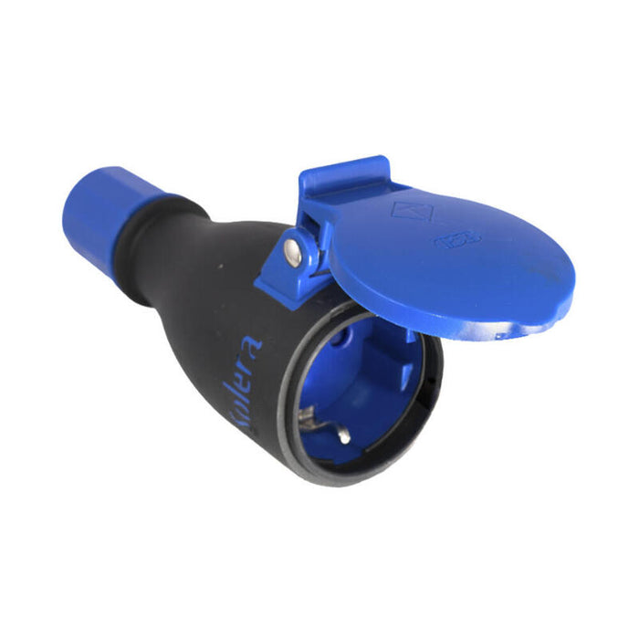 Base Móvil Bipolar Con T/T Lateral De 16a,250v Caucho Negro 707tk Solera