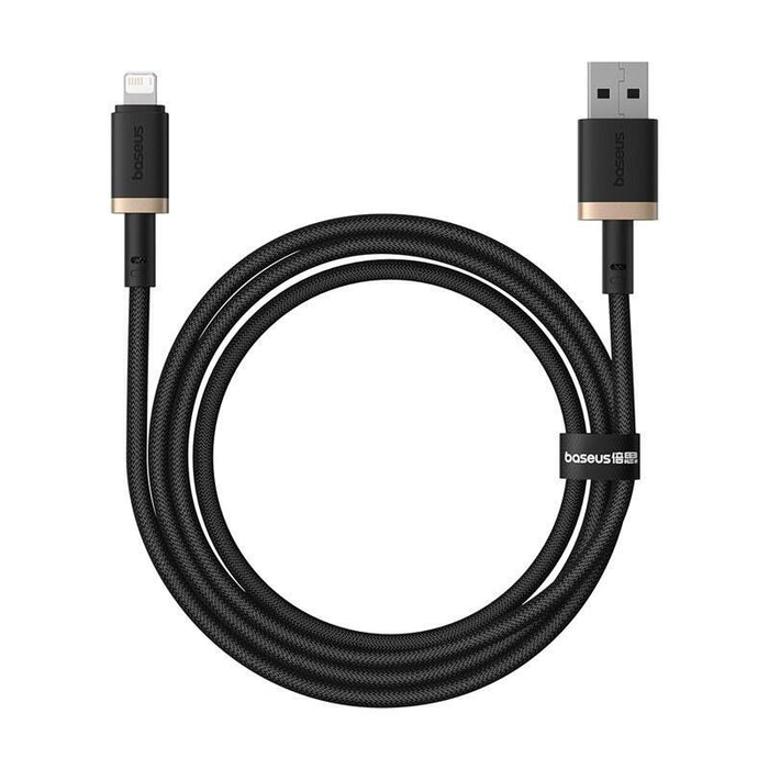 Baseus Dura Cable De Carga Rápida De Tipo A A Ip 2,4 A Negro, Dorado