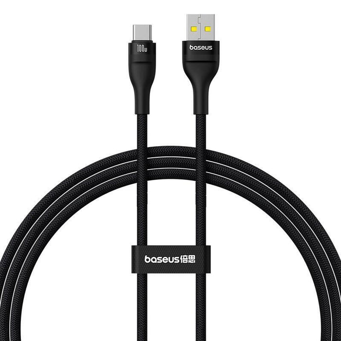 Baseus Flash 2 Cable De Carga Rápida Usb A A Usb C 1 M 100 W Negro