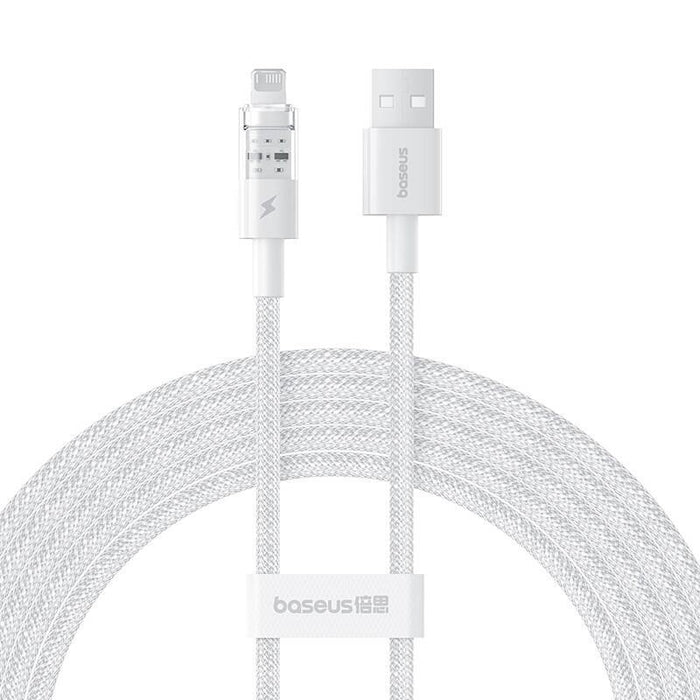 Baseus Gem Cable De Carga Rápida Usb A Ip 2,4a 2 M Blanco