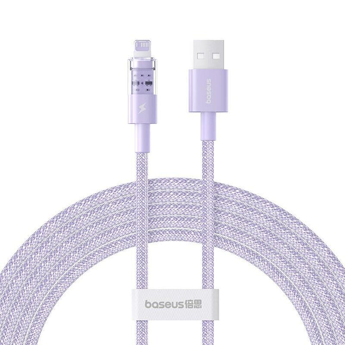 Baseus Gem Cable De Carga Rápida Usb A Ip 2,4a 2 M Morado
