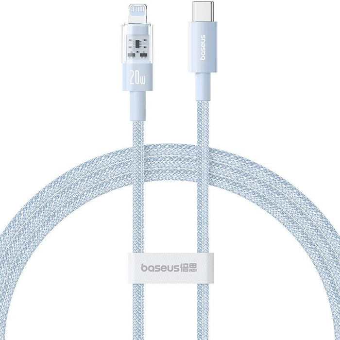 Baseus Gem Cable De Carga Rápida Usb-C A Ip 1 M 20 W Azul