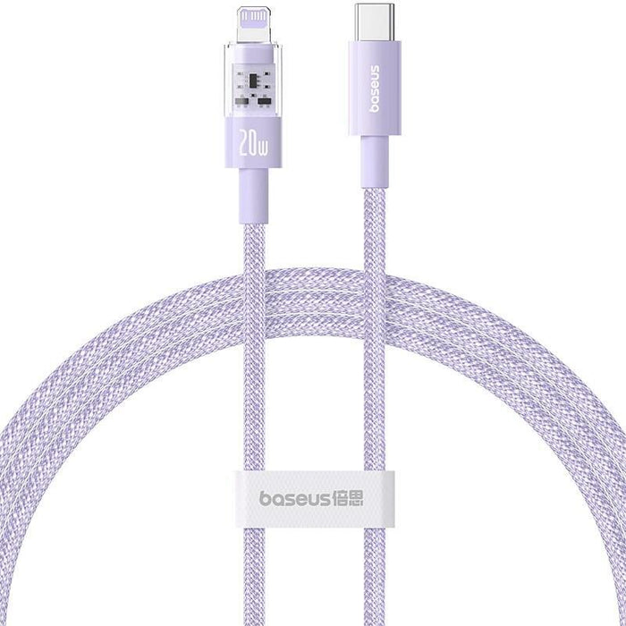 Baseus Gem Cable De Carga Rápida Usb-C A Ip 1 M 20 W Morado