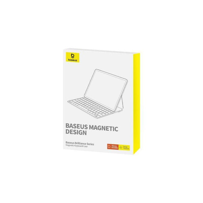 Baseus Ipad 10.2 (2019/2020/2021) Case Brilliance With Bt 5.3 Keyboard (Qwerty) And Type-C Cable, Black (P40112602111-01)