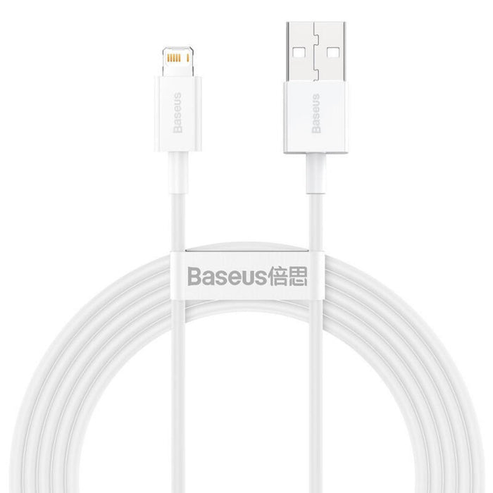 Baseus Lightning Superior Series Cable, Fast Charging, Data 2.4a, 0.25m White (Calys-02)