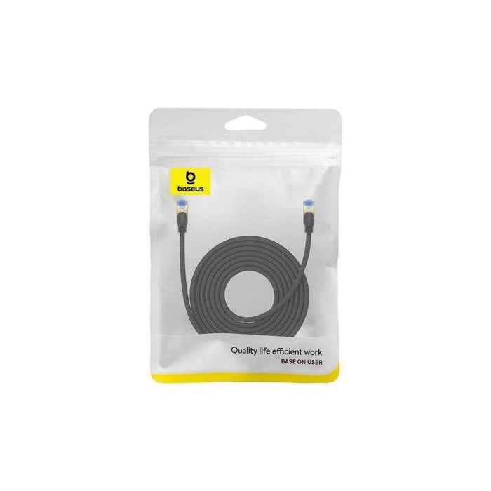 Baseus Network Cable High Speed (Cat7) Of Rj45 (Braided Cable) 10 Gbps, 8m, Black (B0013320b111-06)