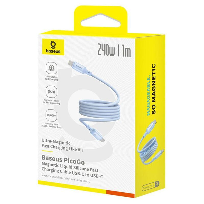 Baseus Picogo Magnetic Charging Cable Usb-C 240w 1m, Blue