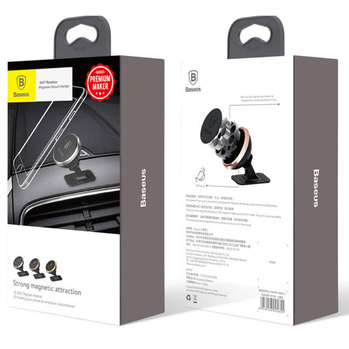 Baseus Soporte Coche Magnético 360º Para Smartphones Hasta 6.4"