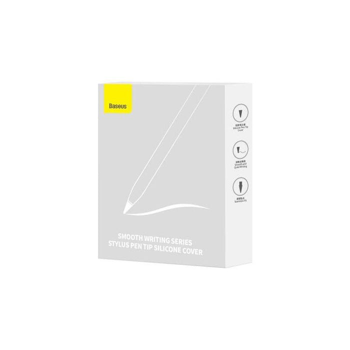 Baseus Tablet Tool Pen Replaceble Silicone Tips (12 Pcs) For Stylus Pen (Soft), White (Arbj020002)