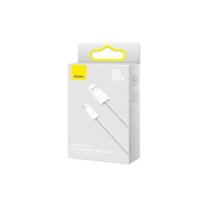 Baseus Type-C Dynamic Series Cable 100w, 2m White (Cald000702)