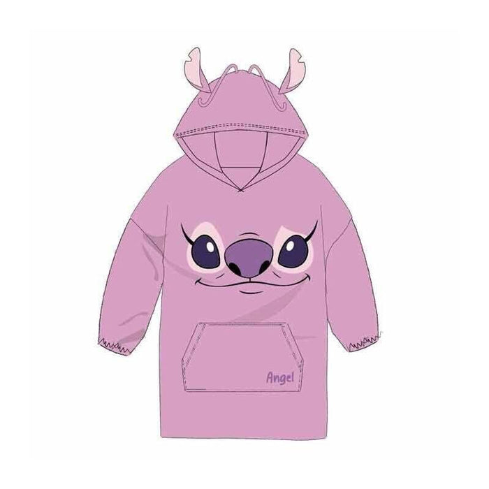 Bata Sudadera Oversize Angel Stitch Disney Adulto