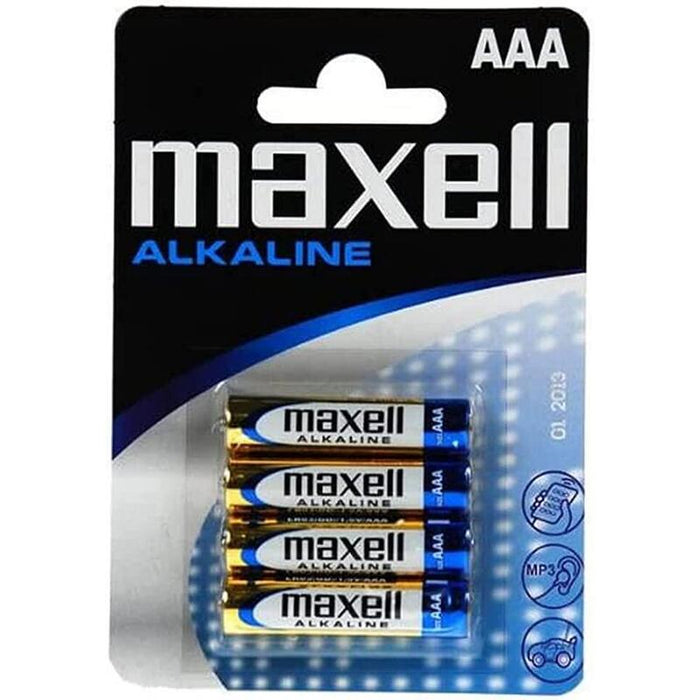 Batería Maxell Alcalina Aaa Micro Lr03 4uds.
