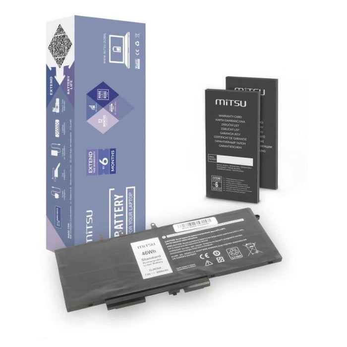 Bateria  Mitsu Para Dell Bc/De-5490  6000mah(46wh)7.6v