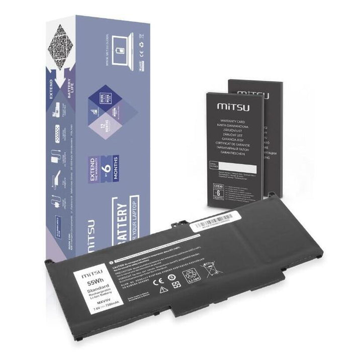 Bateria Mxv9v Do Dell Latitude 5300 5310 7300 7400 7200 Mah (55 Wh) 7.6v (7.4v)