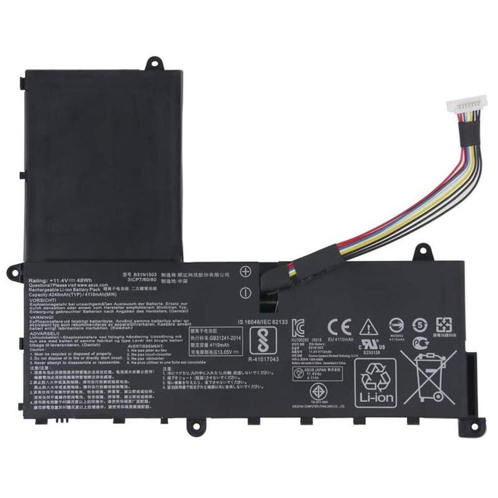 Batería Para Portátil Asus Eeebook E202sa E202sa-1a E202sa-1b R206sa B31n1503
