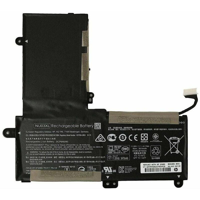 Batería Para Portátil Hp Pavilion X360 11-U000 11-U100 Series Nu03xl Tpn-C128 Tpn-W117