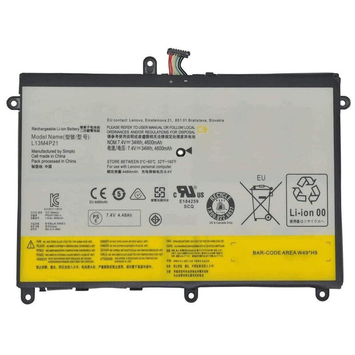 Batería Para Portátil Lenovo Ideapad Yoga 2 11 20332 2332 20428 L13l4p21 L13m4p21