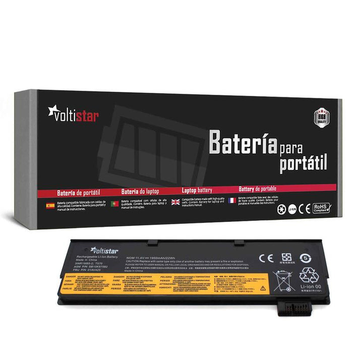Batería Para Portátil Lenovo Thinkpad A475 P51s T25 T470 T580