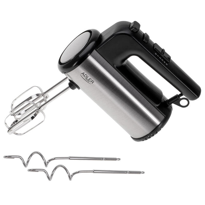 Batidora Adler Ad 4232 Hand Mixer Turbo Power, Black Stainless Steel