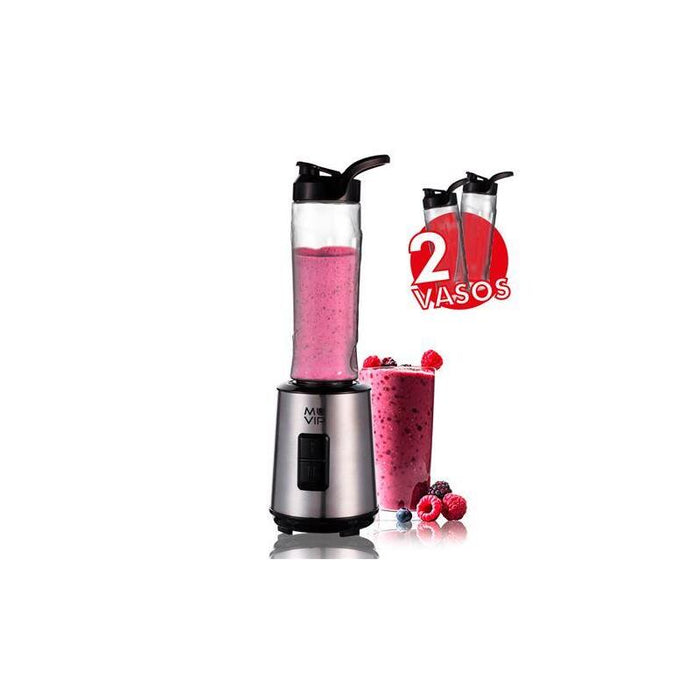 Batidora  Muvip Smoothie 300w Inox 2 Vasos 600ml - Varios