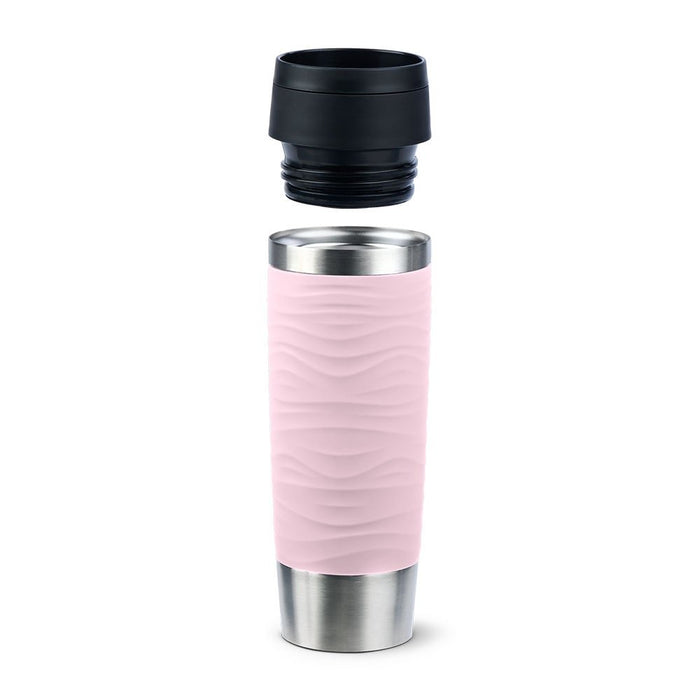 EAN 4009049545127 - EMSA Travel Mug Waves Grande 500 ml Rosa, Acero inoxidable imagen 3