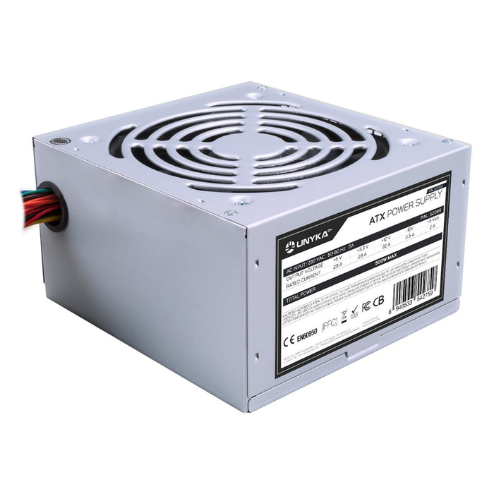 EAN 6940533542759 - UNYKAch ATX 500W unidad de fuente de alimentación 20+4 pin ATX Plata imagen 1