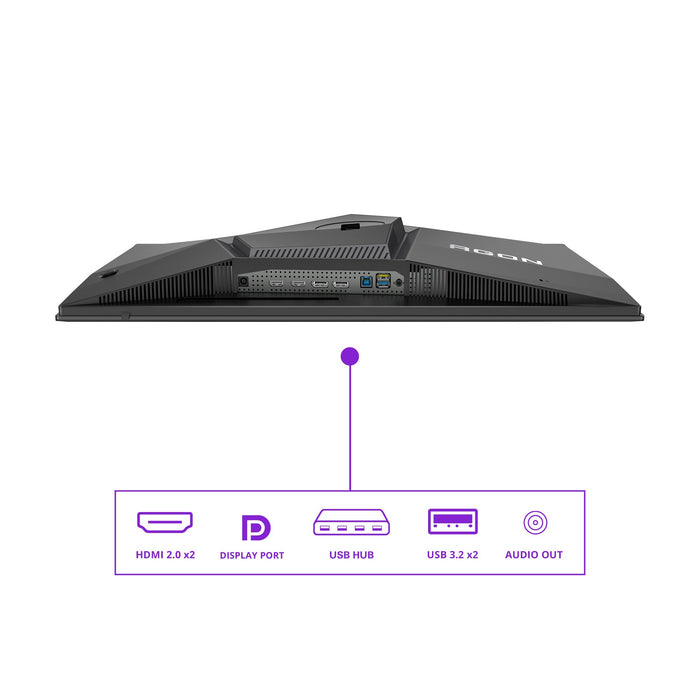 EAN 4038986182478 - AOC AGON PRO AG276QZD2 pantalla para PC 67,8 cm (26.7") 2560 x 1440 Pixeles Quad HD QD-OLED Gris imagen 6