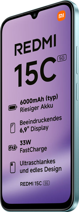 EAN 6932554458669 - Xiaomi Redmi 15C 17,5 cm (6.9") 5G USB Tipo C 4 GB 128 GB 6000 mAh Verde imagen 4